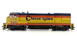 HO Athearn U30B Diesel Locomotive C&O Chessie System #2307 Very Clean Low Ship - Picture 1 of 7