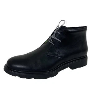 E04 polacchino uomo HOGAN H393 DERBY black shoes men - Picture 1 of 4