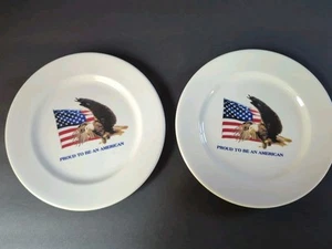 2 platos de porcelana de Siracusa ORGULLOSOS DE SER AMERICANOS 9 - Imagen 1 de 3