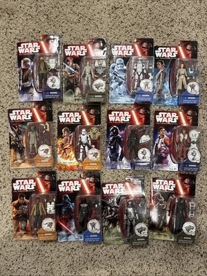 Star Wars The Force Awakens Disney Hasbro 3.75" Lot Of 12! Phasma, Poe, Kylo Etc - Image 1 of 2