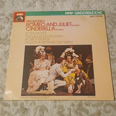 Prokofiev Romeo and Juliet Cinderella -Efrem Kurtz R. Irving 12" vinyl LP album  - Image 1 of 4