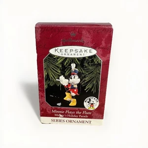 Disney Hallmark Andenken "Minnie spielt die Flöte" Mickeys Holiday Parade 1998 - Bild 1 von 11