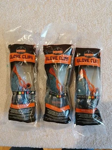BRANDNEUE MENGE 3 Ergodyne Arbeitsausrüstung Handschuh Clips - schwarz - Bild 1 von 3