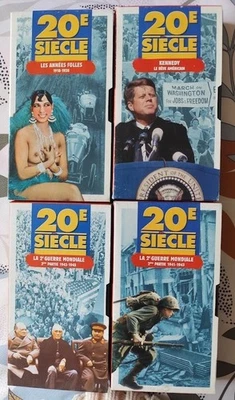 LOT 4 VHS DOCUMENTAIRE  20 E siecle - Photo 1/2
