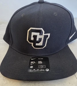 Neu mit Etikett Nike Pro Colorado Buffaloes schwarze Snapback-Mütze Kappe Medium/Large - Bild 1 von 6