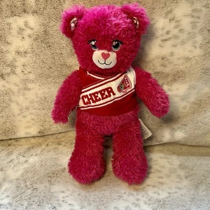 BABW: Costruisci un Orso Barbie Rosa Scintillante Orso Cheerleader 16" - Foto 1 di 9