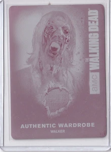 Walking Dead Season 4 Part 2 Metal Printing Plate 1-1 Magenta Walker - Picture 1 of 1