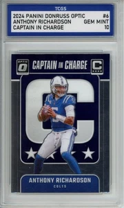 2024 PANINI DONRUSS OPTIC CAPTAIN IN CHARGE #6 ANTHONY RICHARDSON TCGS 10 - Picture 1 of 2