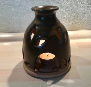 Duftstövchen Aroma Lampe Windlicht braun-beige „wie Neu“ - Bild 1 von 4