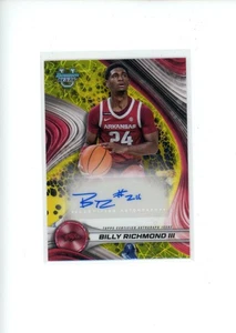 2024-25 Bowman University's Best Billy Richmond III refractor amarillo automático/75 - Imagen 1 de 2