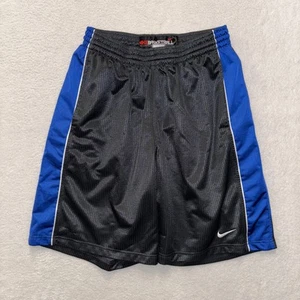 VTG Nike Shorts Mens Large Blue Black Striped Baggy Athletic Training Hoop Sport - Picture 1 of 7
