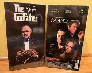 Der Pate/Casino versiegelt VHS-Filmbänder/Pacino/Brando - Bild 1 von 4