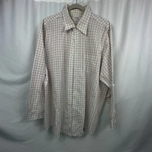 Brooks Brothers Mens Shirt 2XL Red/Blue Plaid Button Up - Picture 1 of 5