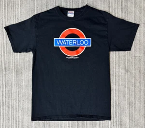 Waterloo Records Video Austin Texas Size  Medium Black Hanes T Shirt Cotton - Picture 1 of 9