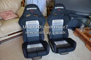 2x Bride Gias Black low max Reclining seats. Graduation black. EVO Sti recaro - Picture 1 of 5