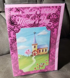 Have A Blessed & Wonderful Mothers Day Religious Greeting Card Includes Envelope - Picture 1 of 4