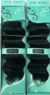 100% cabelo humano Remi INDI REMI OCEAN WAVE 12" PACOTE COM 2 US$ 109,99 - Imagem 1 de 3