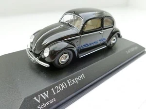 Volkswagen VW Käfer 1200 Brezel Exportación Von Minichamps 1:43 Negro 400051200 - Imagen 1 de 4