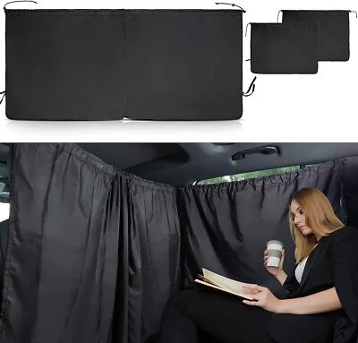 Auto Vorhänge KFZ  Sonnenschutz Vorhang Trennvorhänge Seitenfenster Sichtschutz - Bild 1 von 4