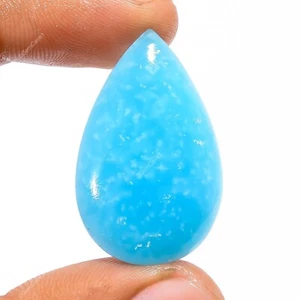 23.50 Cts  Smithsonite Gemstone Pear Cabochon Natural 32X20X5 mm - Picture 1 of 6