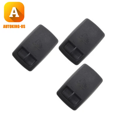 3x Cubierta de anclaje de asiento trasero negra apta para Dodge Stratus Chrysler Sebring Foto 1 de 4