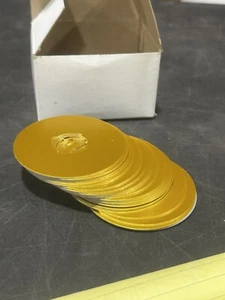 ABB SK 615546-8 N/P Blank 70 M Round Yellow Lot Of 25 - Picture 1 of 2
