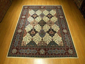 8 x 10 Handmade High Quality Fine Wool & Silk Tree Of Life Design Rug_ High KPSI - Picture 1 of 12