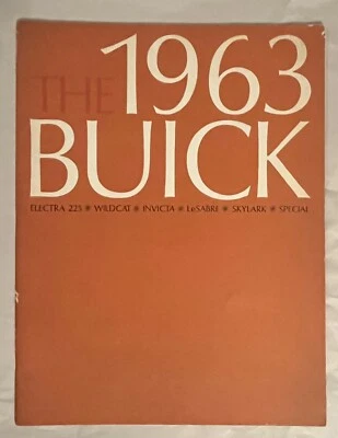 1963 Buick Full Line Deluxe Sales Brochure Electra LeSabre Wildcat-Original-44p - Image 1 of 3