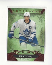 2020-21 Artifacts Ruby #118 John Tavares Maple Leafs /399 
