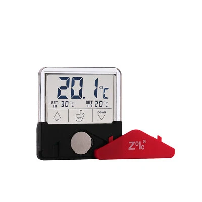 Outer Water Fish Tank Aquarium Thermometer with High&Low Temperature Warning ℃/℉ - image 1 of 4