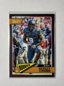 2018 Panini Classics Bradly Chubb RC #203 Chrome NC State Wolfpack - Foto 1 di 2