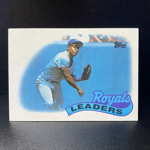 1989 Topps #789 Royals Leaders Kansas MLB Baseballkarte All-Star (2 Stück) - Bild 1 von 3
