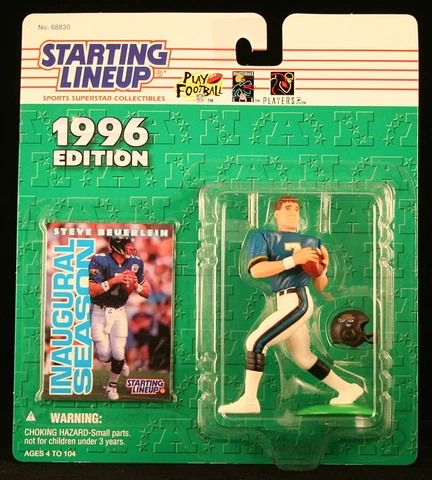 Steve Beuerlein Jacksonville Jaguars NFL Starting Lineup Figure NIB JAGS 1996 Cover