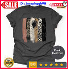 Unique Safari Brush Strokes With Black Feather Shirt, Animal Shirt