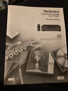 Technics Service Manual for the SL-PD947 CD Changer Player -Original Manual - Picture 1 of 6