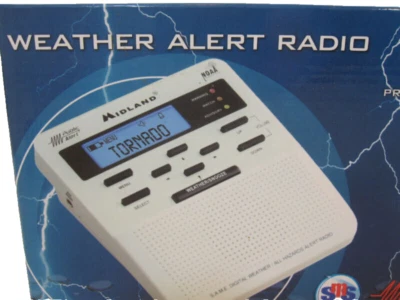 Midland WR 100 All Weather Alert Radio Digital Noaa New - Image 1 of 4