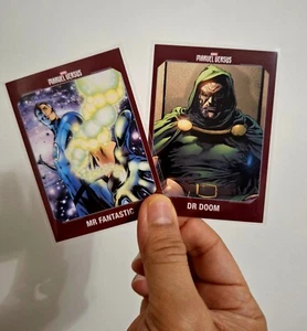 MR FANTASTIC vs DR DOOM 2021-2022 Marvel Versus Panini Trading Cards~ NM - Picture 1 of 2