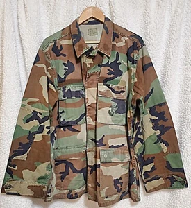 Mens Air Force Woodland camo utility coat size L/R - Picture 1 of 2