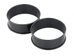 2 Non-Stick Egg Rings Poachette Fryer Crumpets Poacher Kitchen Round Metal Ring - Bild 1 von 1