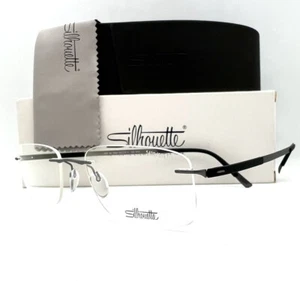 New Silhouette Eyeglasses 5409 6063 Matte Gunmetal 53-19-150 With Case - Picture 1 of 8