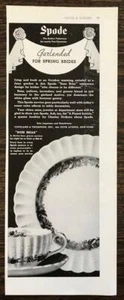 1936 Spode Rose Briar Geschirr Druck Werbung Girlanded for Spring Brides - Bild 1 von 1