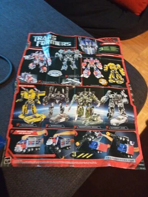 Transformers Poster + 5 Bauanleitungen Beschreibungen Hasbro  - Bild 1 von 2