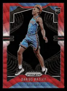 2019-20 Panini Prizm Darius Bazley #289 Prizms Ruby Wave RC OKC Thunder - Picture 1 of 2