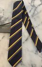 Cravate étroite à rayures tissée élégante Boglioli Milano 57 pouces de longueur neuve avec étiquettes