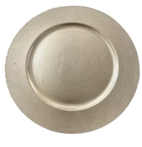 Charger Plate Gold 13” Diameter Acrylic - Most With Orig Sticker - Ashland - NEW - Picture 1 of 5