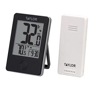 Taylor kabelloses digitales Innen Außen Thermometer, leicht ablesbare Zahlen - Bild 1 von 11
