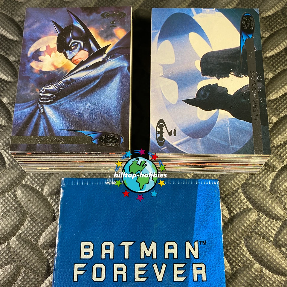 JUEGO BASE DE TARJETAS COLECCIONABLES DE PELÍCULA DE 120 CARTAS BATMAN FOREVER 1995 FLEER ULTRA Foto 1 de 1
