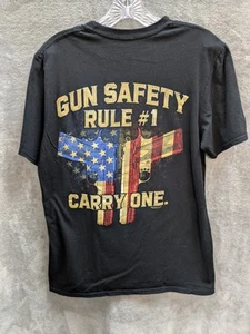 Buck Wear TShirt Mens M Gun Safety Rule Carry One Graphic Second Amendment USA - Picture 1 of 8