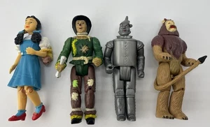 1988 Mago de Oz Turner MGM LOTE de 4 figuras conjunto 4" Dorothy Tin Man Spantapájaros León - Imagen 1 de 6