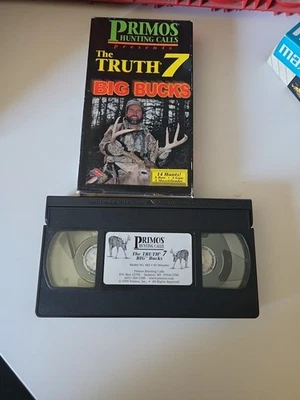 The Truth 7 Big Bucks VHS Deer Hunting 14 Hunts Video Primos Hunting Calls - Image 1 of 4